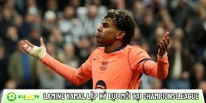 Lamine Yamal lập kỷ lục mới tại Champions League cùng Barcelona